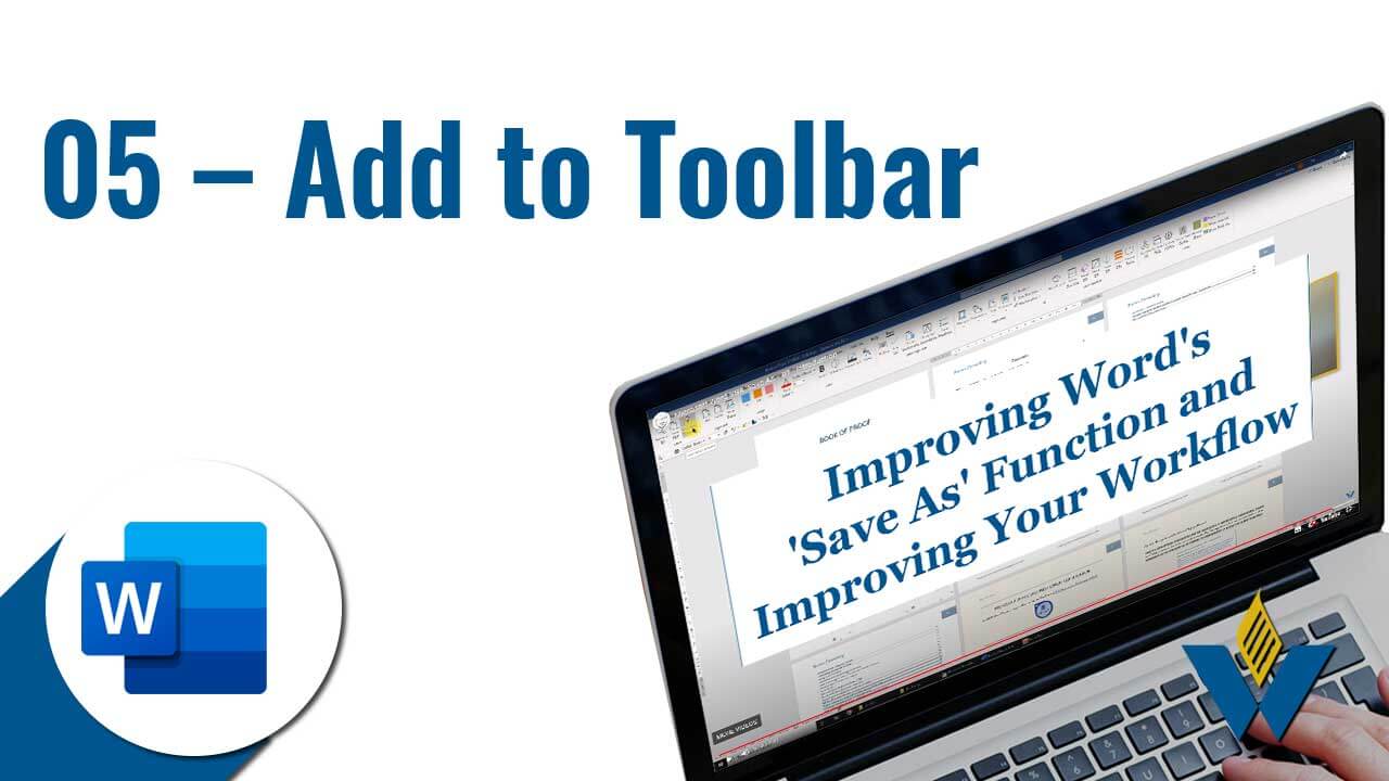 05 - Microsoft Word Save As Functionality -Add-to-Toolbar